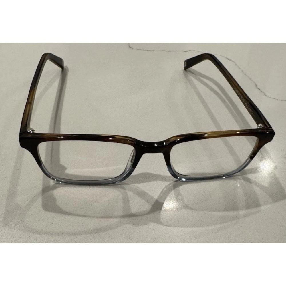 Warby Parker Wilkie 325 Eyeglasses Tortoise Blue Fade Rectang Frames 50-18-145
